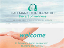 Tablet Screenshot of hallmarkchiro.com